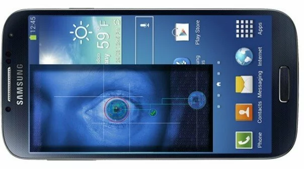 Samsung Galaxy S5 and iris scan
