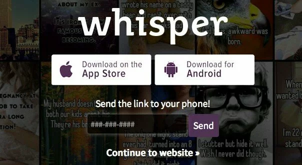 Whisper allows express as you like anonymously