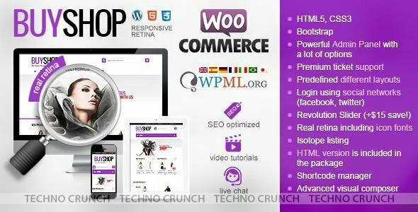 Themeforest : BuyShop - Responsive WooCommerce WordPress Theme