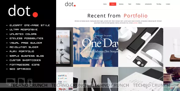 Themeforest : DOT - Creative One Page Multi-Purpose Theme