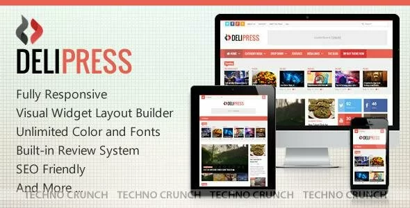 Themeforest : Delipress - Magazine and Review WordPress Theme 