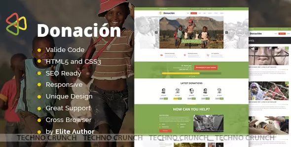 Themeforest : Donation Responsive HTML Template