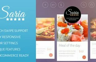 Themeforest : Saria Shop - Flat Responsive Wordpress Theme
