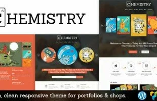 Themeforest : Chemistry - Responsive Portfolio & Shop WP Theme