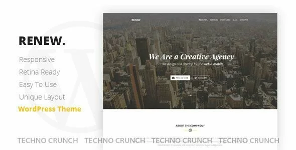 Themefores: RENEW - Creative One Page WordPress Theme