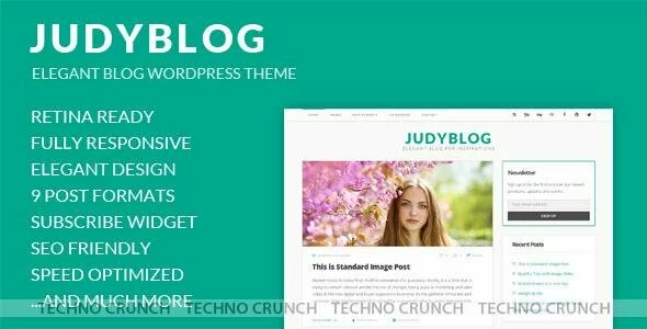 Themeforest: JudyBlog - Elegant Blog Wordpress Theme