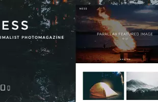 Themeforest: Ness - Minimalist Photo Magazine WordPress Theme