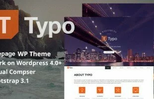 Typo - One Page Wordpress Theme