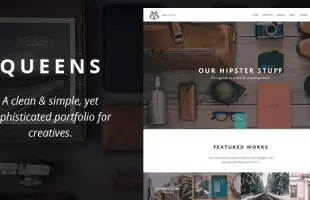 Queens - Responsive One-Page WordPress Theme