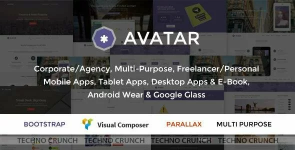 Avatar - One & Multi Page Parallax WordPress Theme
