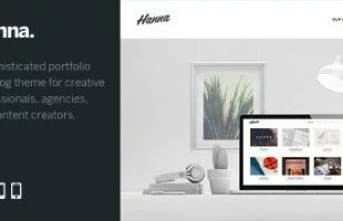 Hanna: An Immersive WordPress Portfolio & Blog